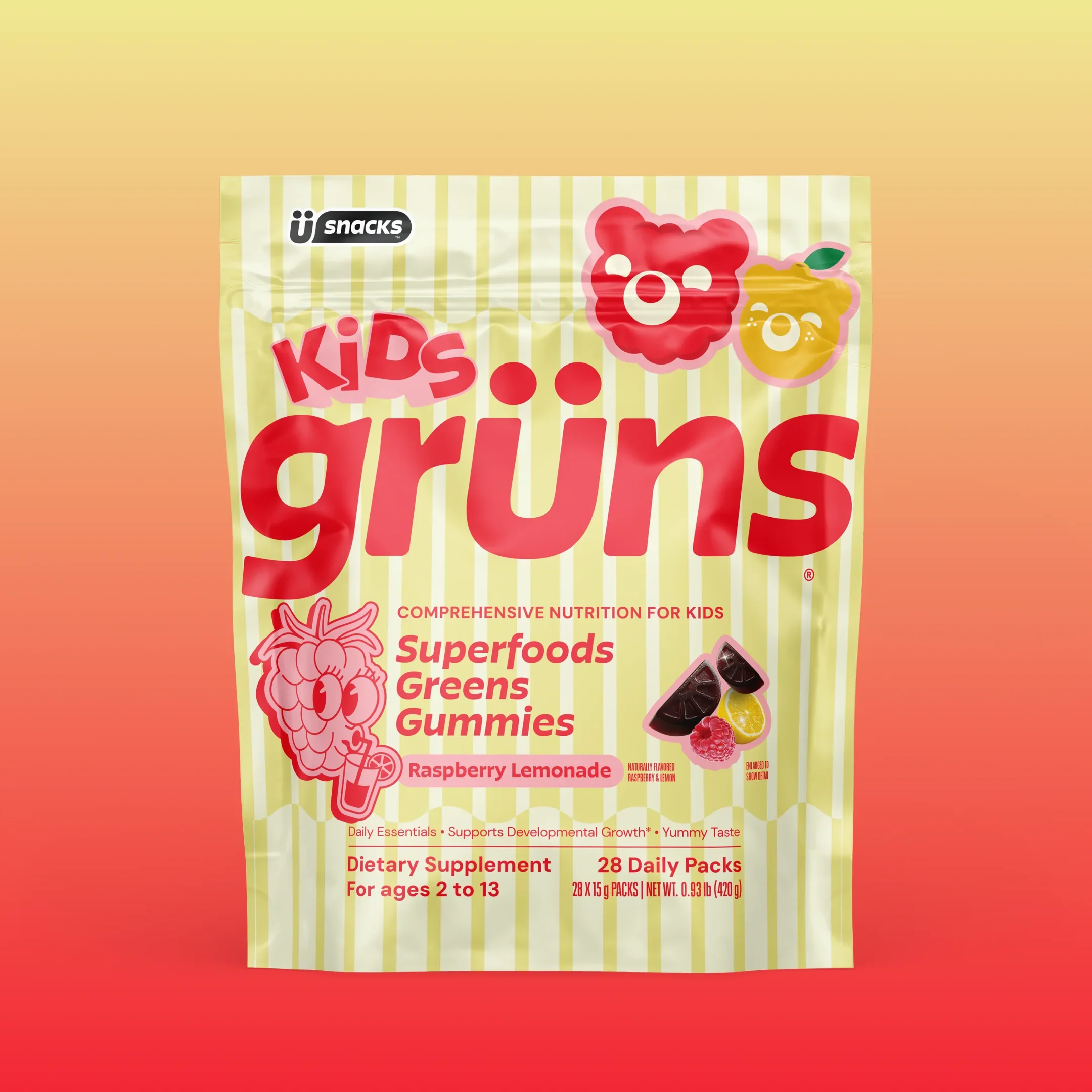 Grüns Kids Raspberry Lemonade