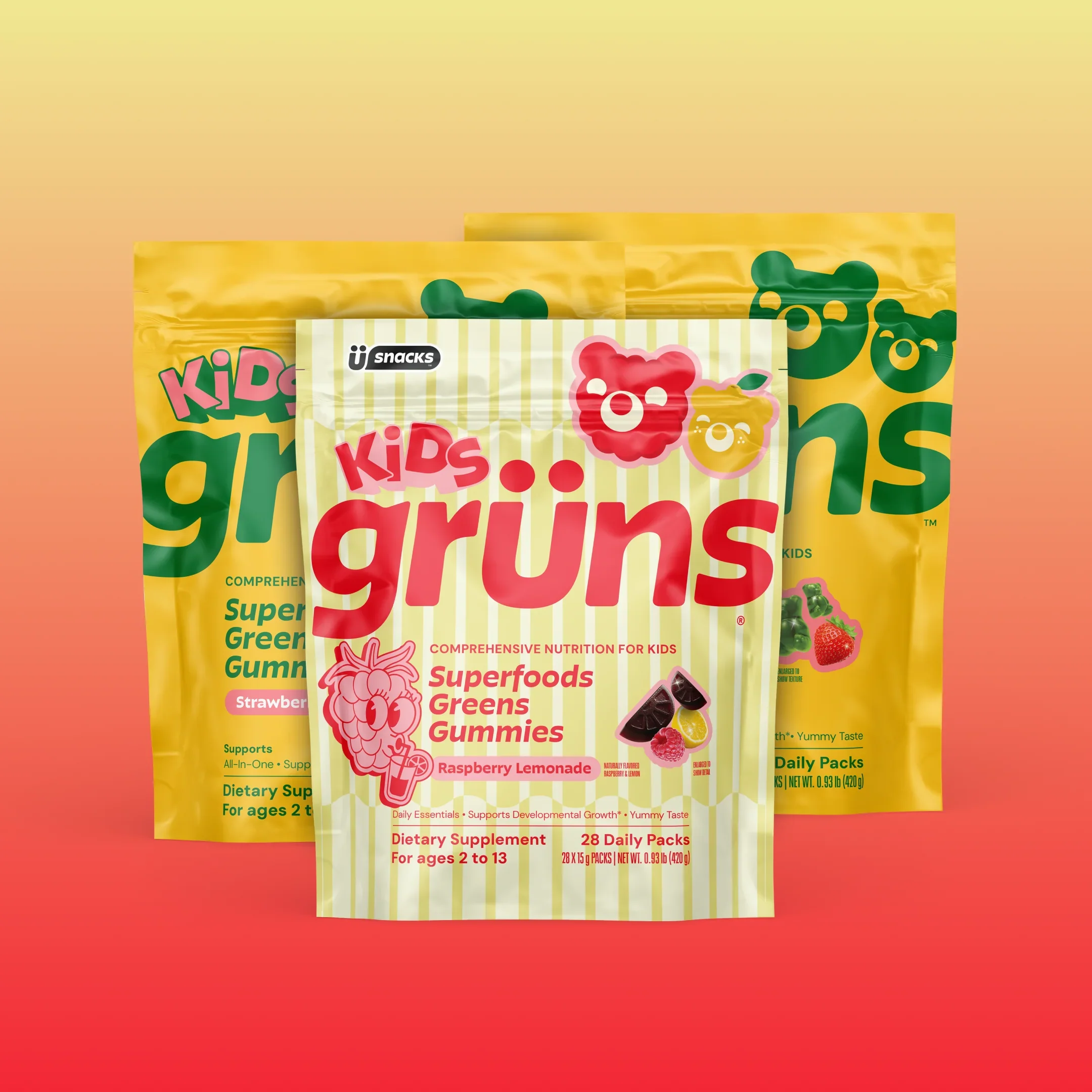 Grüns Kids Raspberry Lemonade